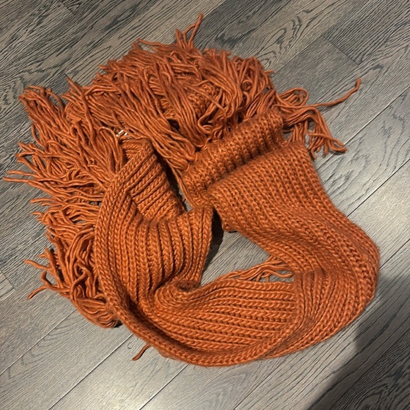 Vintage style chunky alpaca braided fringe oversized scarf - Picture 10 of 11